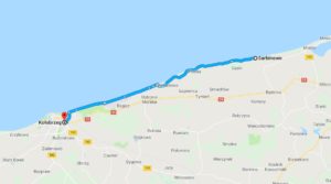 trasa rowerowa Sarbinowo-Kołobrzeg