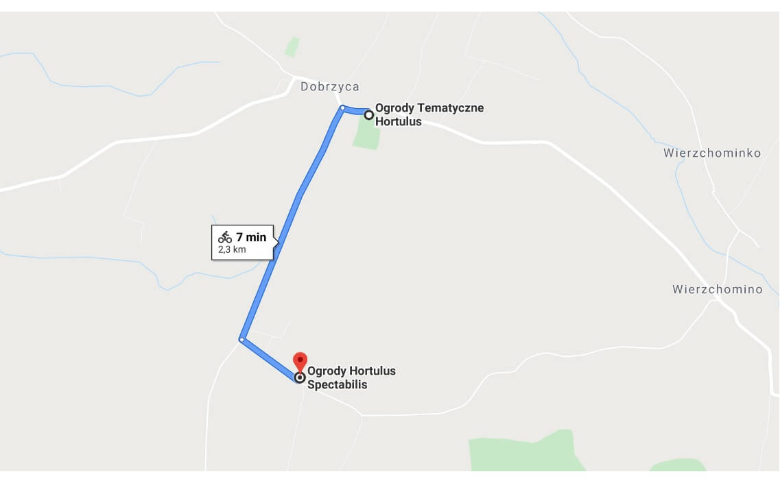 trasa rowerowa Hortulus Dobrzyca